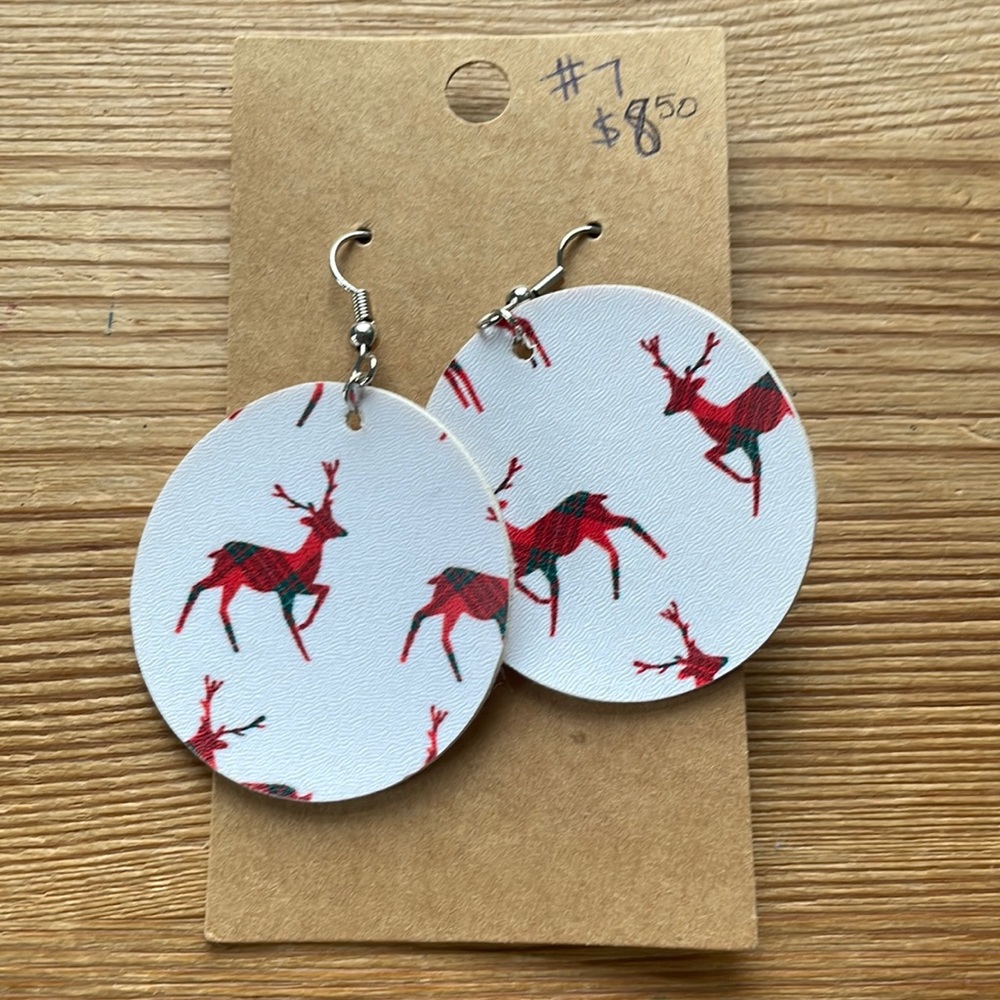Handmade holiday earrings